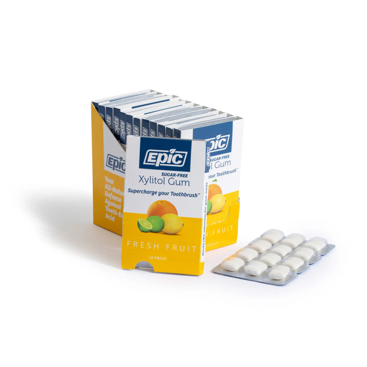 Epic Fresh Fruit Dental Gum Blister 12 Pack