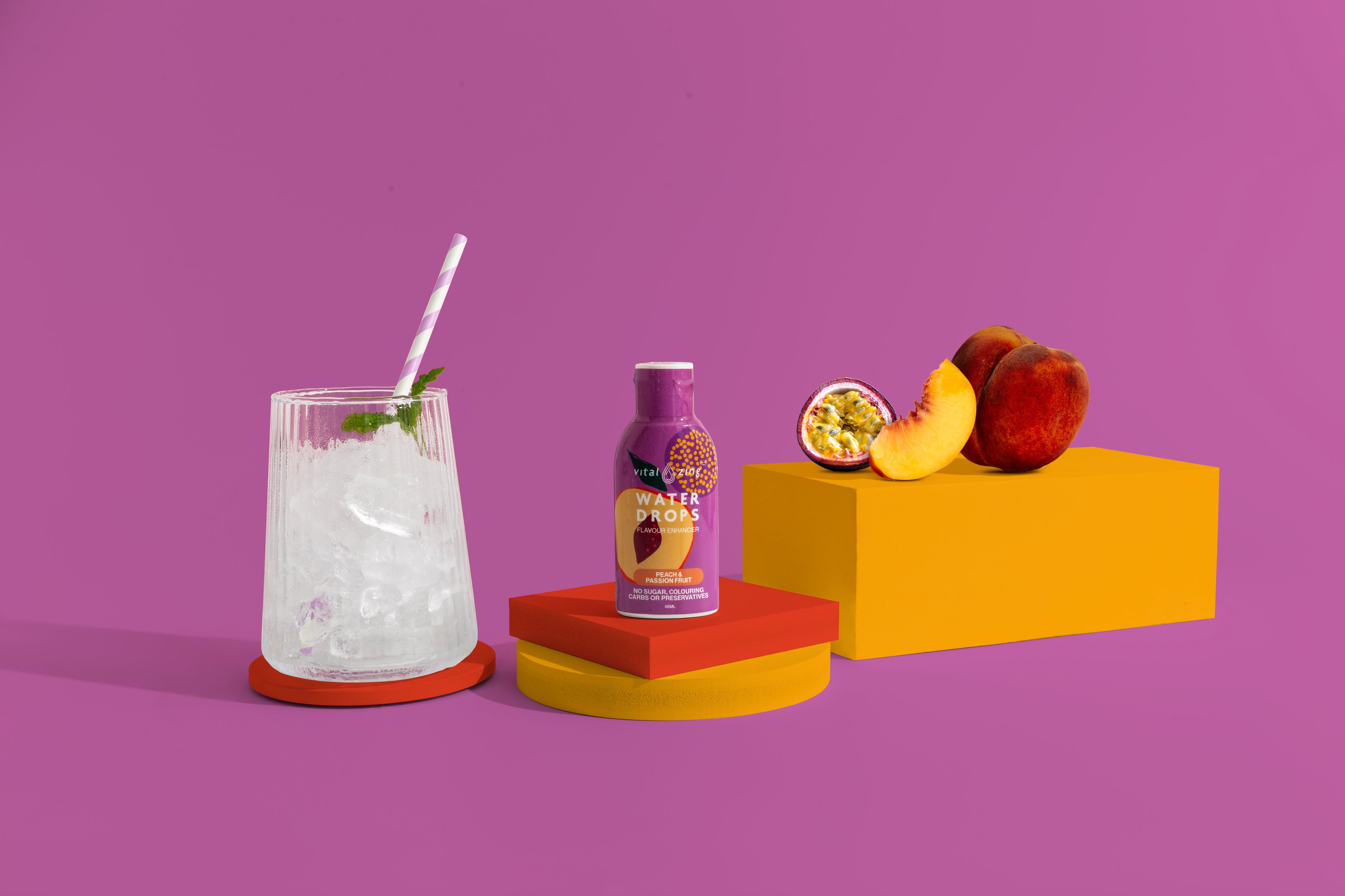 VITAL ZING PEACH PASSIONFRUIT WATER DROPS