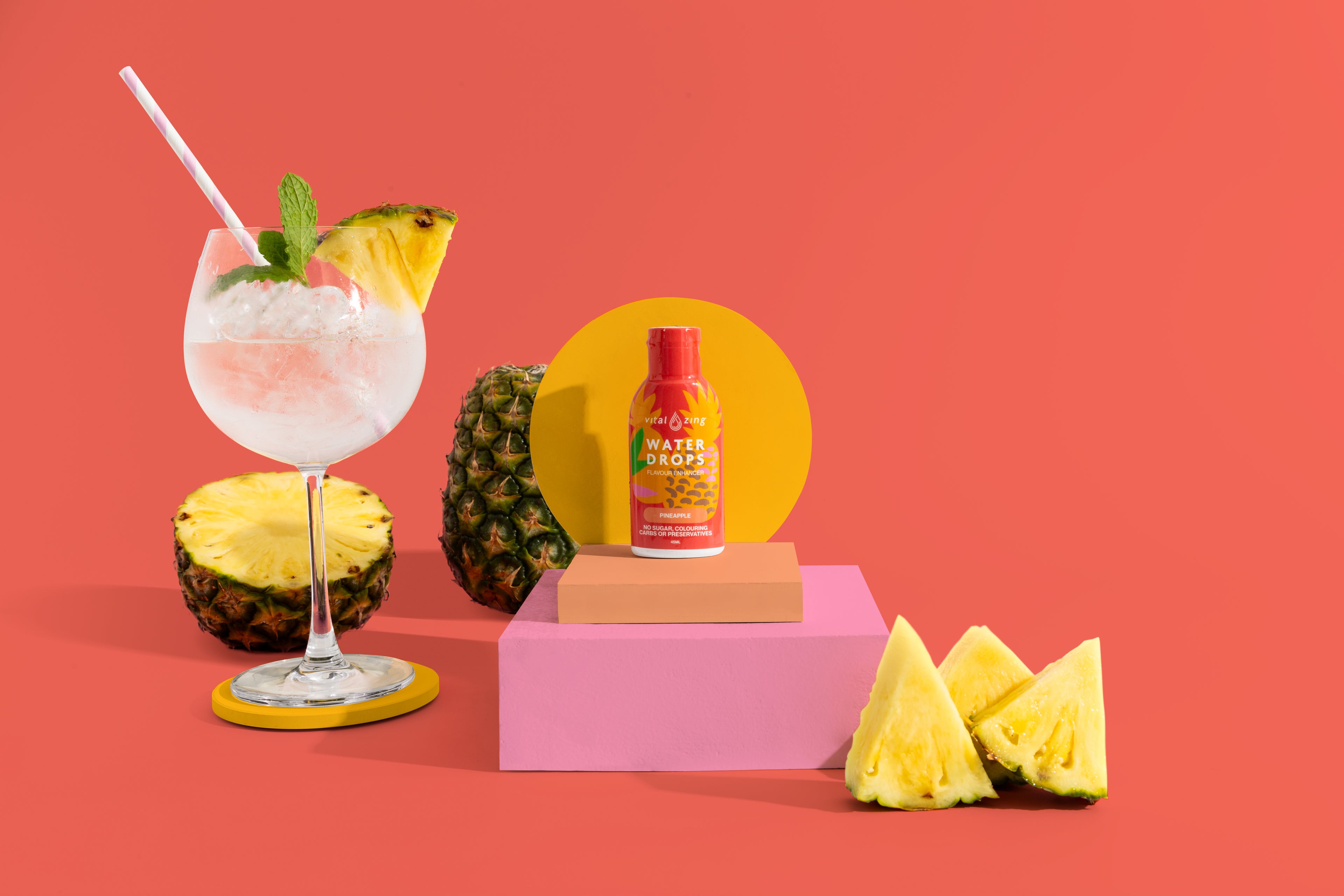 Vital Zing Stevia Pineapple Water Drops 45ml