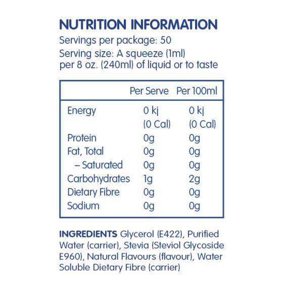 SweetLeaf Stevia Liquid Vanilla Creme Sweet Drop 50ml