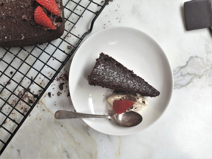 Sugar Free Torta Caprese - Italian Chocolate Almond Cake