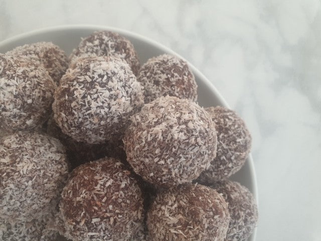 Keto Chocolate Coconut Bliss Balls