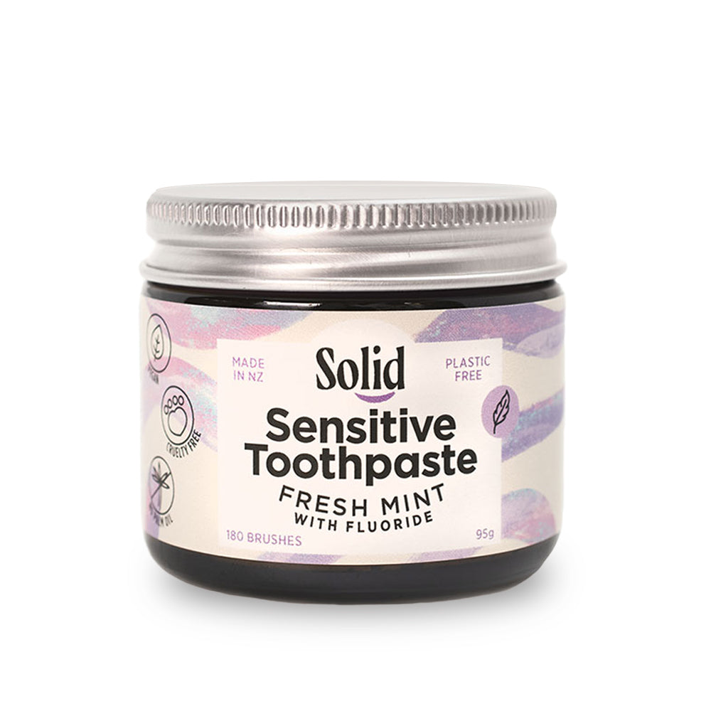 Xylitol and Fluoride Sensitive Toothpaste Jar Fresh Mint