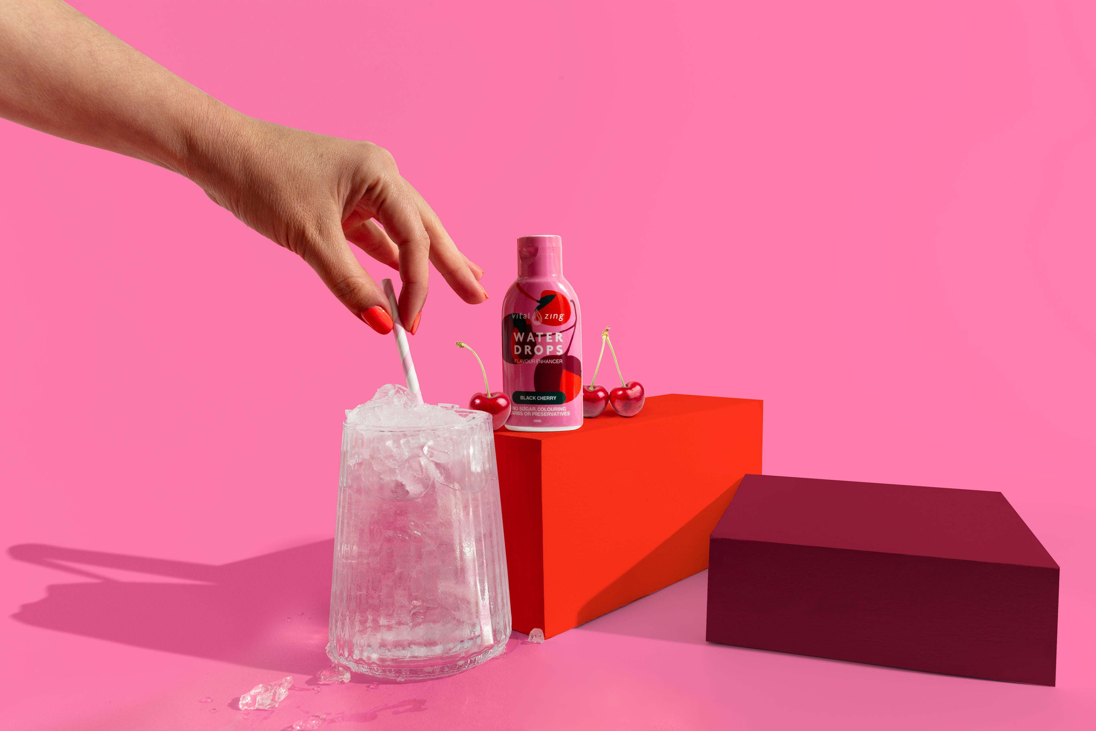 Vital Zing Black Cherry Water Drops 45ml