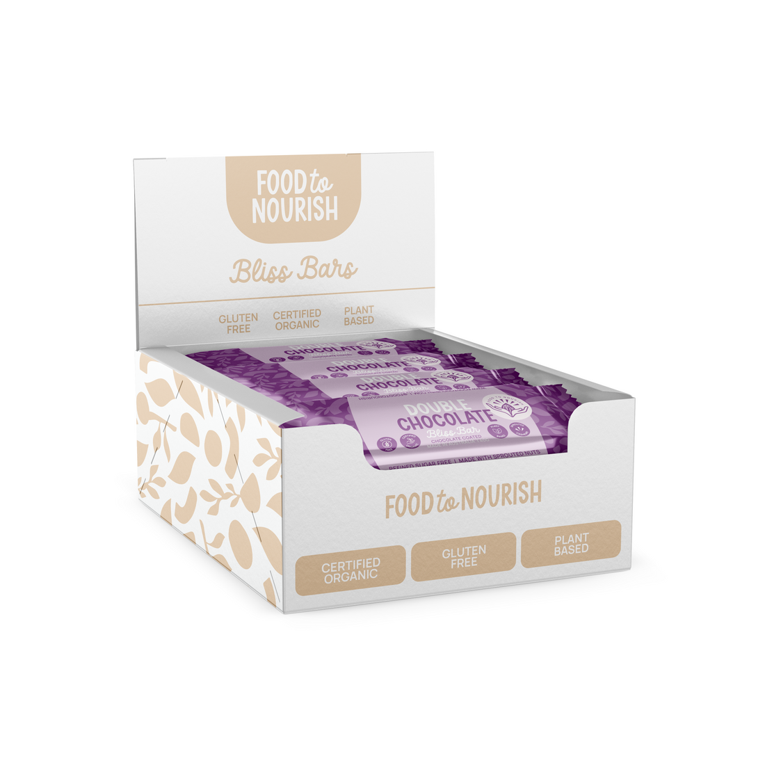 Food to Nourish Bliss Bar Double Choc 40g 12 Pack