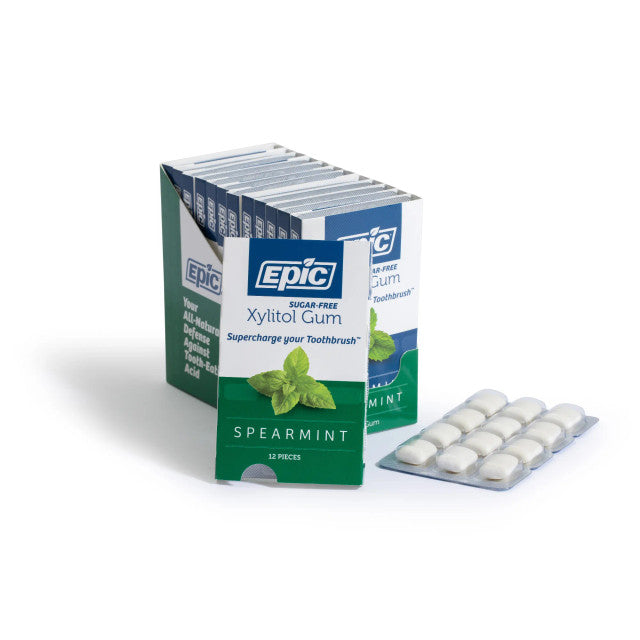 Epic Spearmint Dental Gum Blister 12 Pack