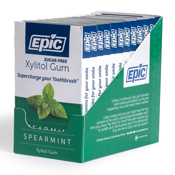 Epic Spearmint Dental Gum Blister 12 Pack