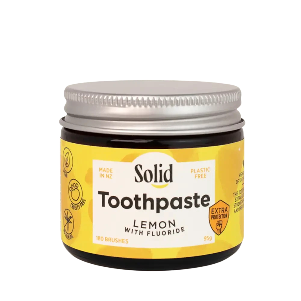Solid Xylitol and Fluoride Toothpaste Lemon - Extra Protection