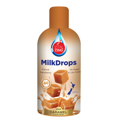 Vital Zing Stevia Caramel Milk Drops 40ml