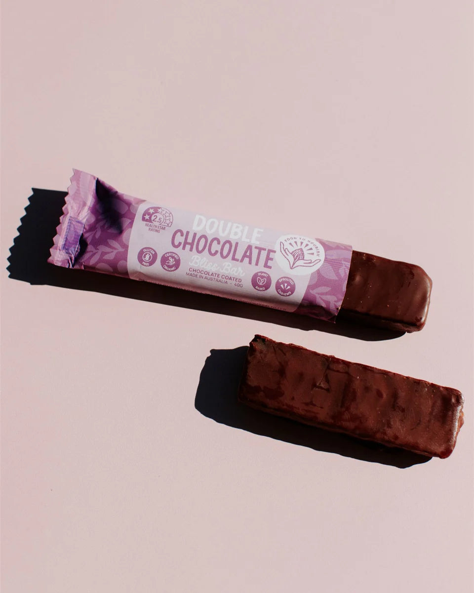 Food to Nourish Bliss Bar Double Choc 40g 12 Pack