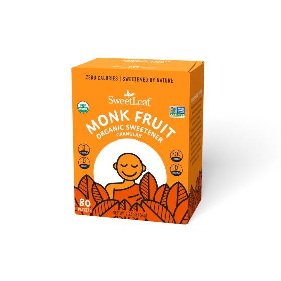 SweetLeaf Organic Monk Fruit Sachets 80ct