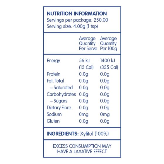 Naturally Sweet Birch Xylitol 1000g Pouch