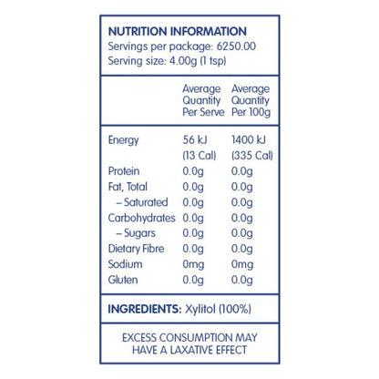 Naturally Sweet Xylitol 25Kg Bulk