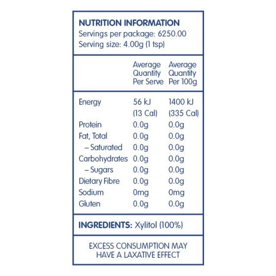 Naturally Sweet Birch Xylitol 25Kg Bulk