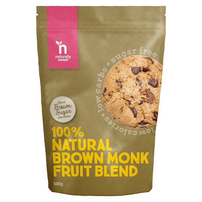 Naturally Sweet Brown Monk Fruit Blend 500g Pouch