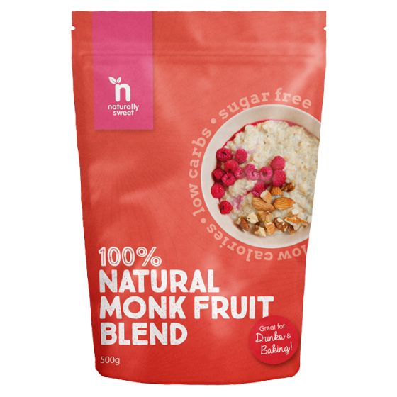 Naturally Sweet Monk Fruit Blend 500g Pouch