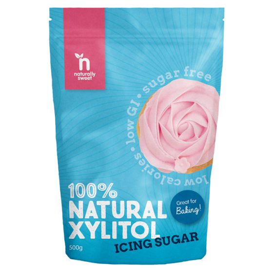 Naturally Sweet Xylitol Icing Sugar 500g Pouch