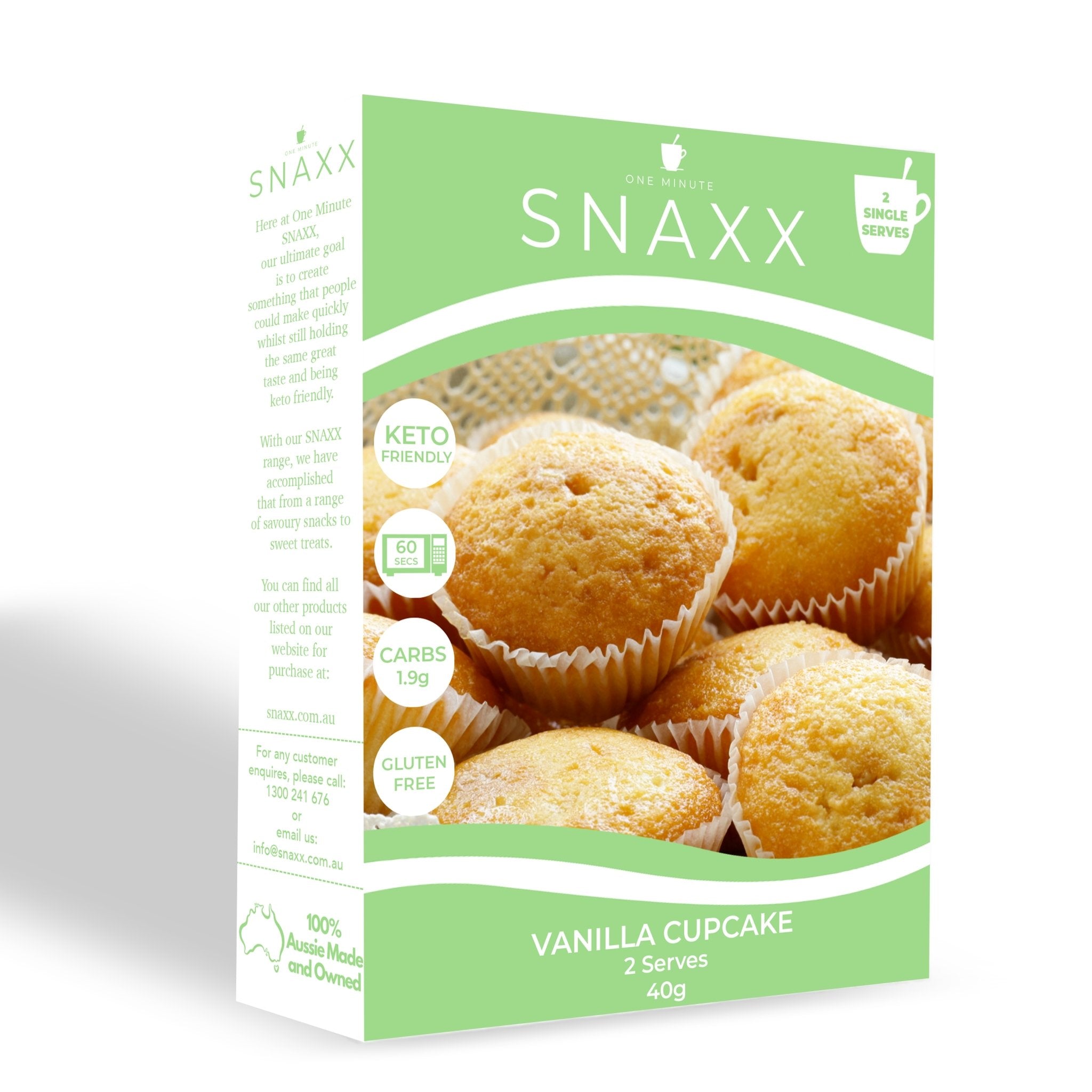 SNAXX VANILLA CUPCAKE 2 PACK