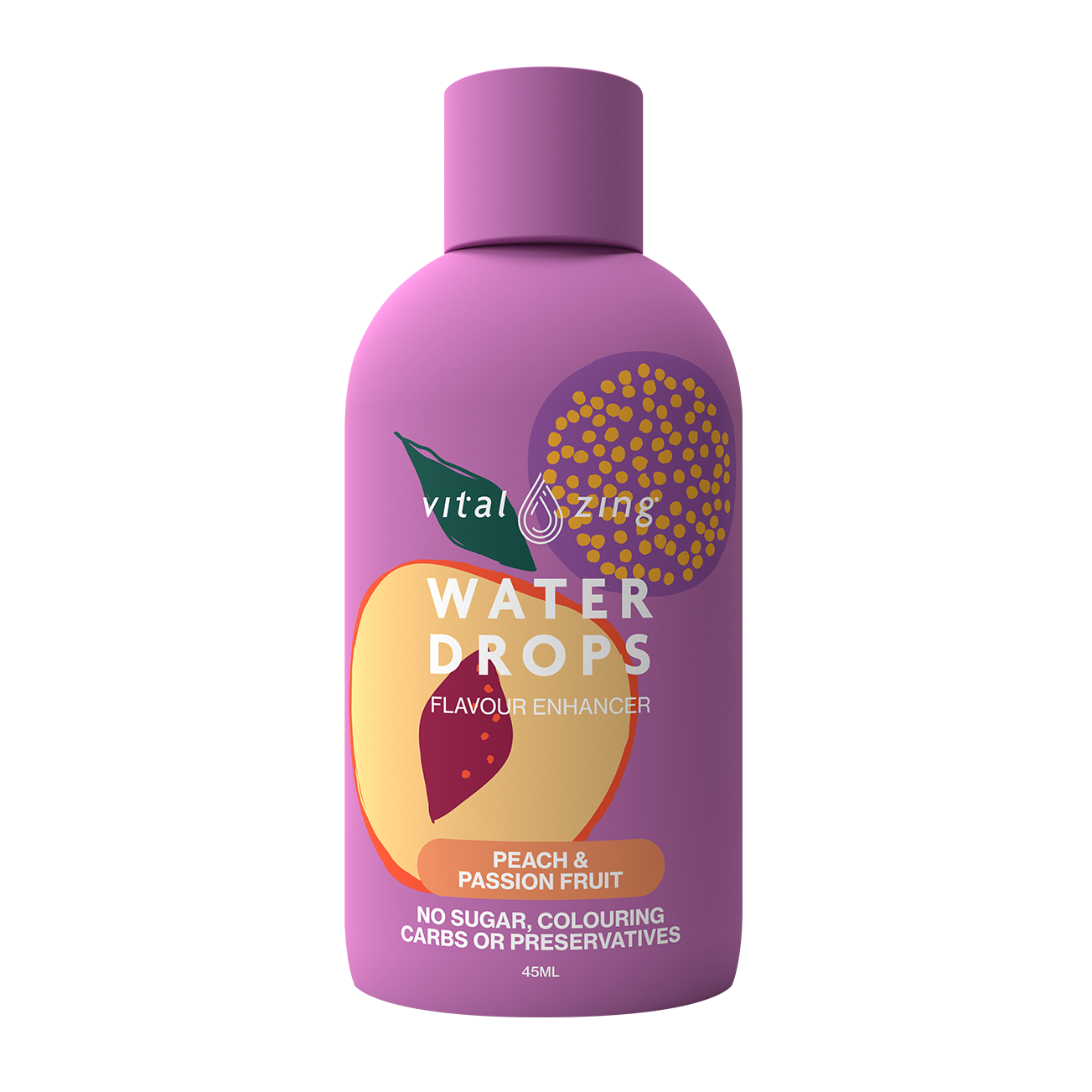 VITAL ZING PEACH PASSIONFRUIT WATER DROPS