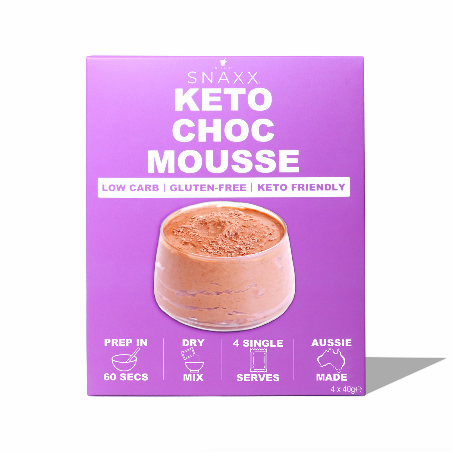 SNAXX CHOC MOUSSE 4 PACK