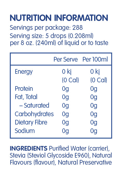 SweetLeaf Stevia Liquid Hazelnut Sweet Drops 60ml