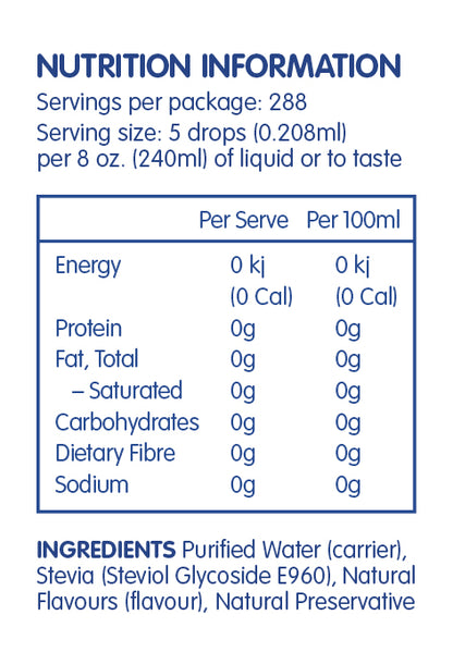 SweetLeaf Stevia Liquid Hazelnut Sweet Drops 60ml